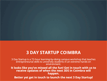 Tablet Screenshot of coimbra.3daystartup.org