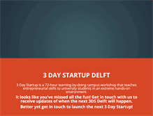 Tablet Screenshot of delft.3daystartup.org