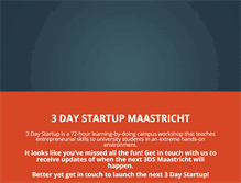 Tablet Screenshot of maastricht.3daystartup.org