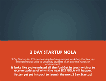 Tablet Screenshot of neworleans.3daystartup.org